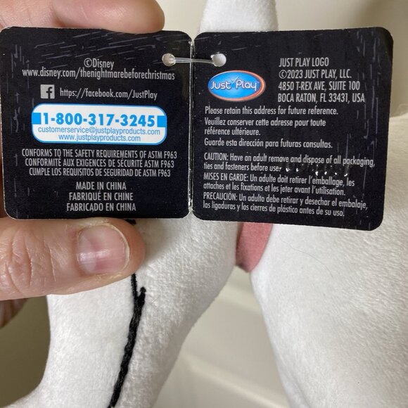 NWT Disney Tim Burton's The Nightmare Before Christmas Plush Zero Ghost Dog 30th - Picture 8 of 9